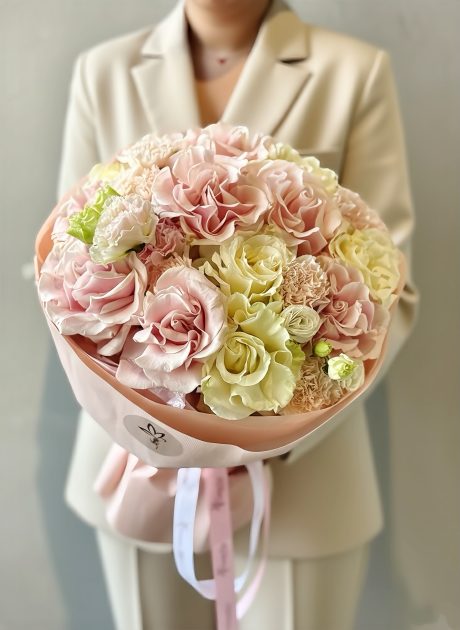 Velvet Dawn Baby Girl Bouquet Dubai | Newborn Flowers UAE